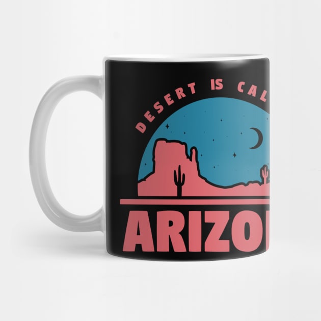 Arizona Desert National Park Retro Vintage Design. by Terrybogard97